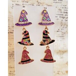 Baublebar - Sugarfix Witch Wizard Hats - Adorable Dangling Earrings - Fairycore